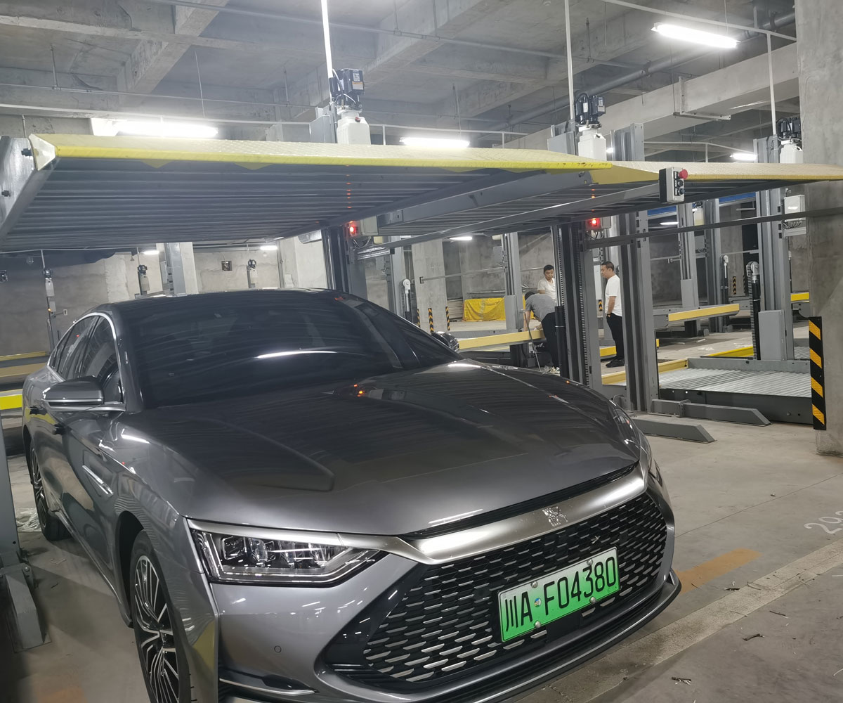 2層簡(jiǎn)易升降立體停車(chē)場(chǎng)安裝