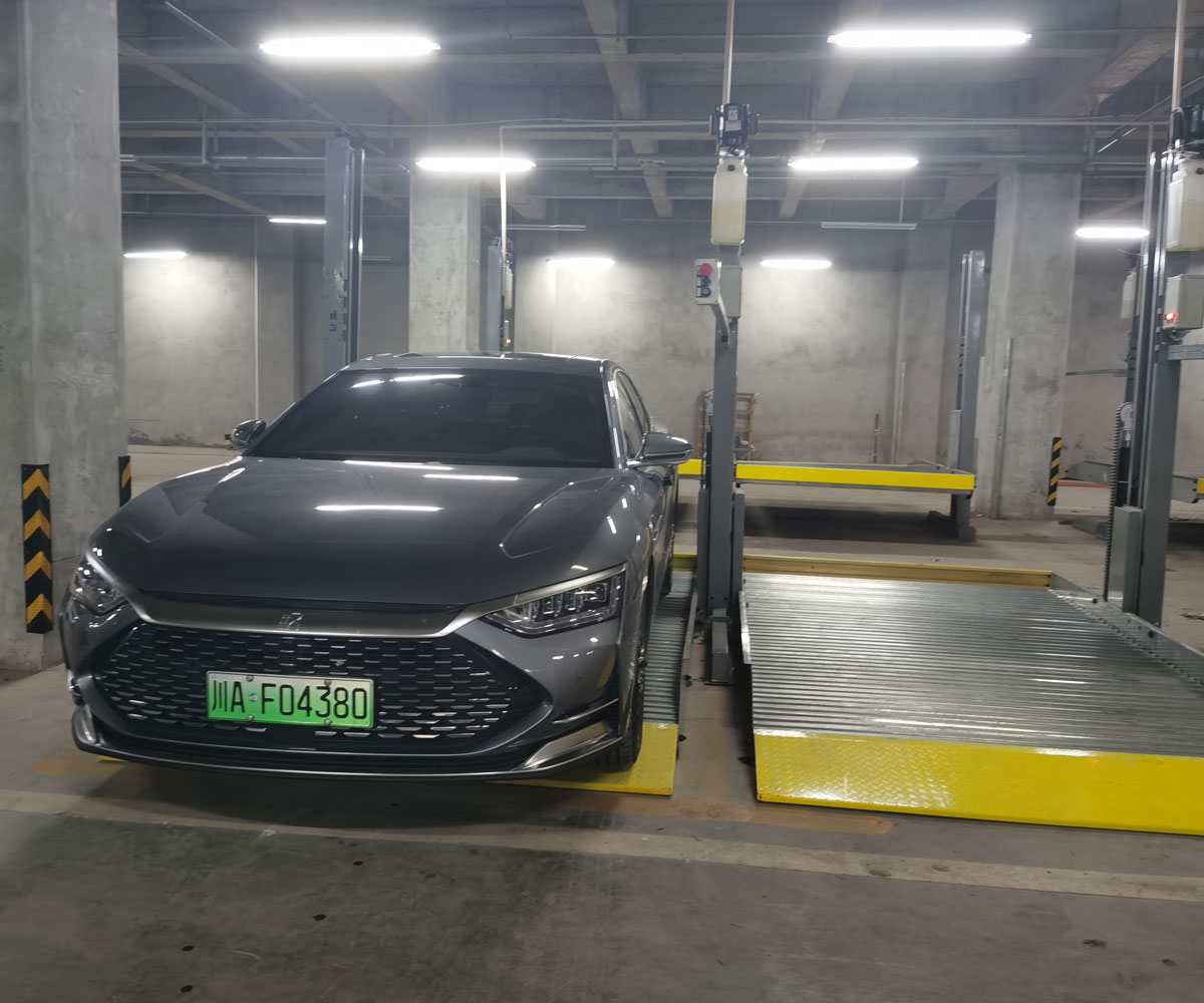 高坪PJS兩柱簡易升降機械式立體停車設(shè)備
