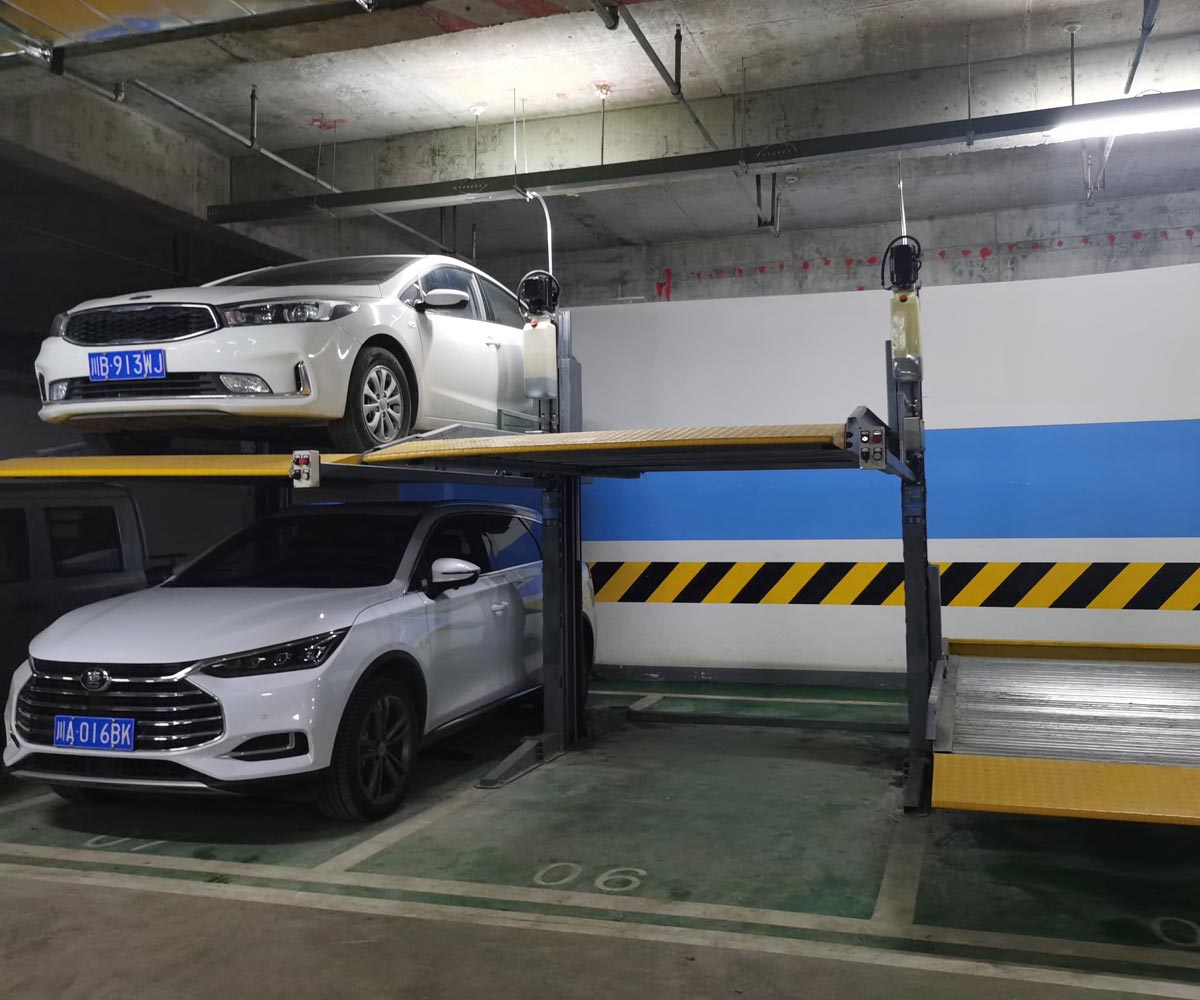 萬源二層簡易升降類立體停車庫