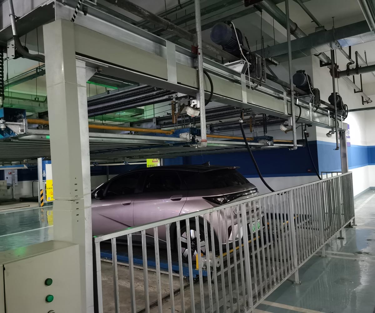 理縣單列PSH2二層升降橫移機械式立體停車設備